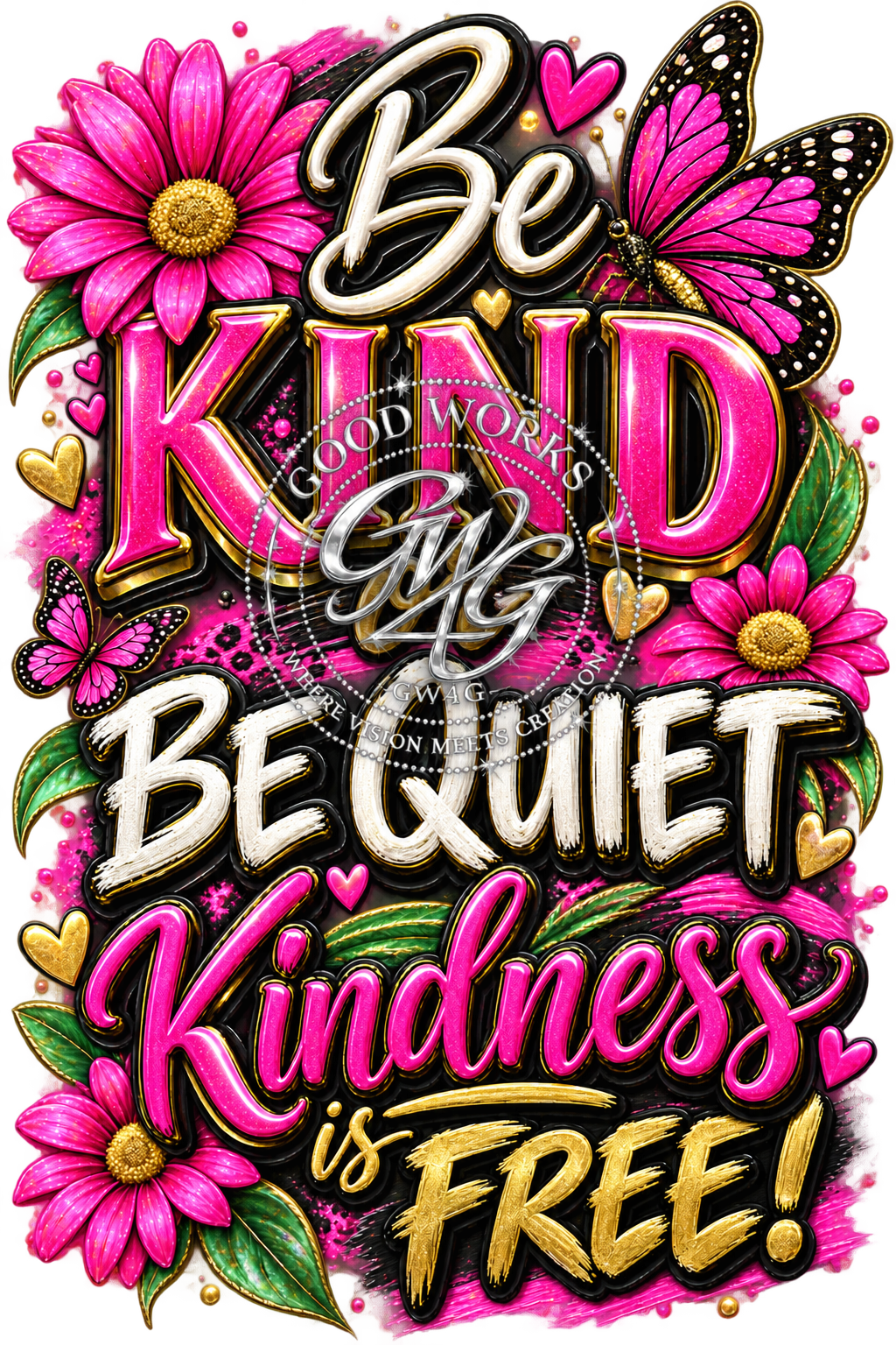 Be KIND or Be QUIET Kindness is FREE