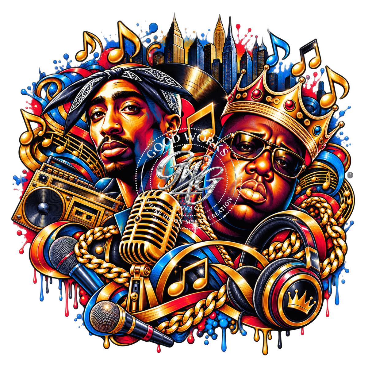Hip Hop Legends – Digital PNG Download