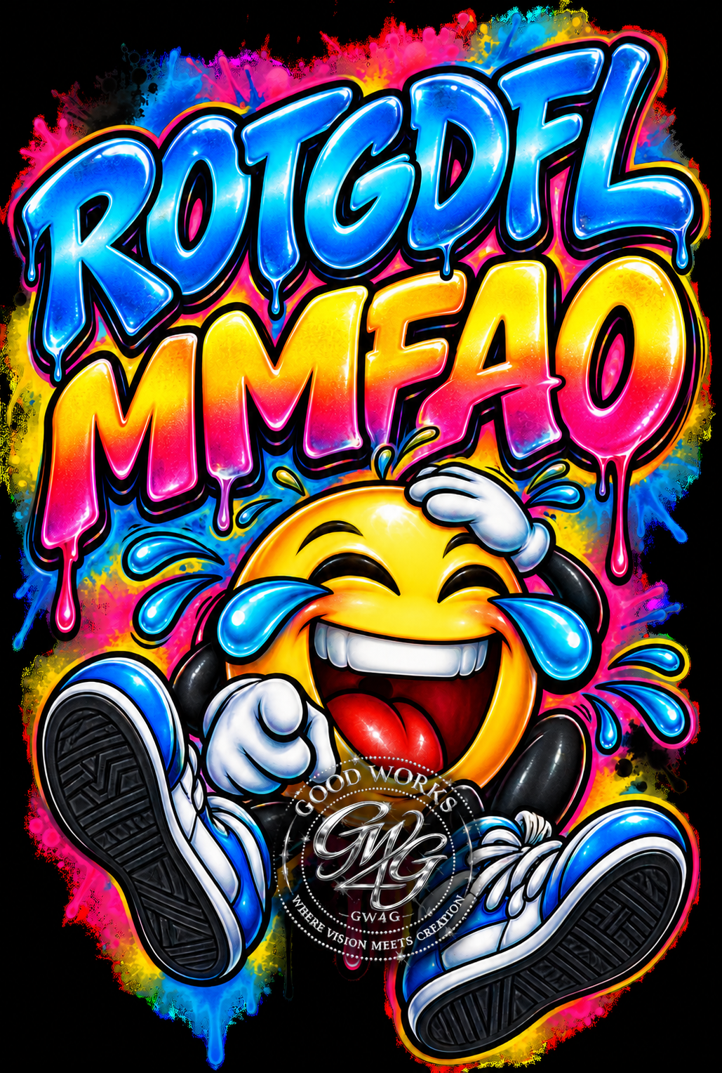 ROTGDFLMMFAO – Rolling on the Ground Laughing Funny Emoji PNG