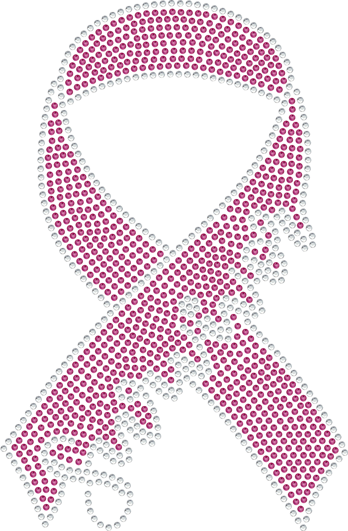 Rhinestone Cancer Survivor Ribbon