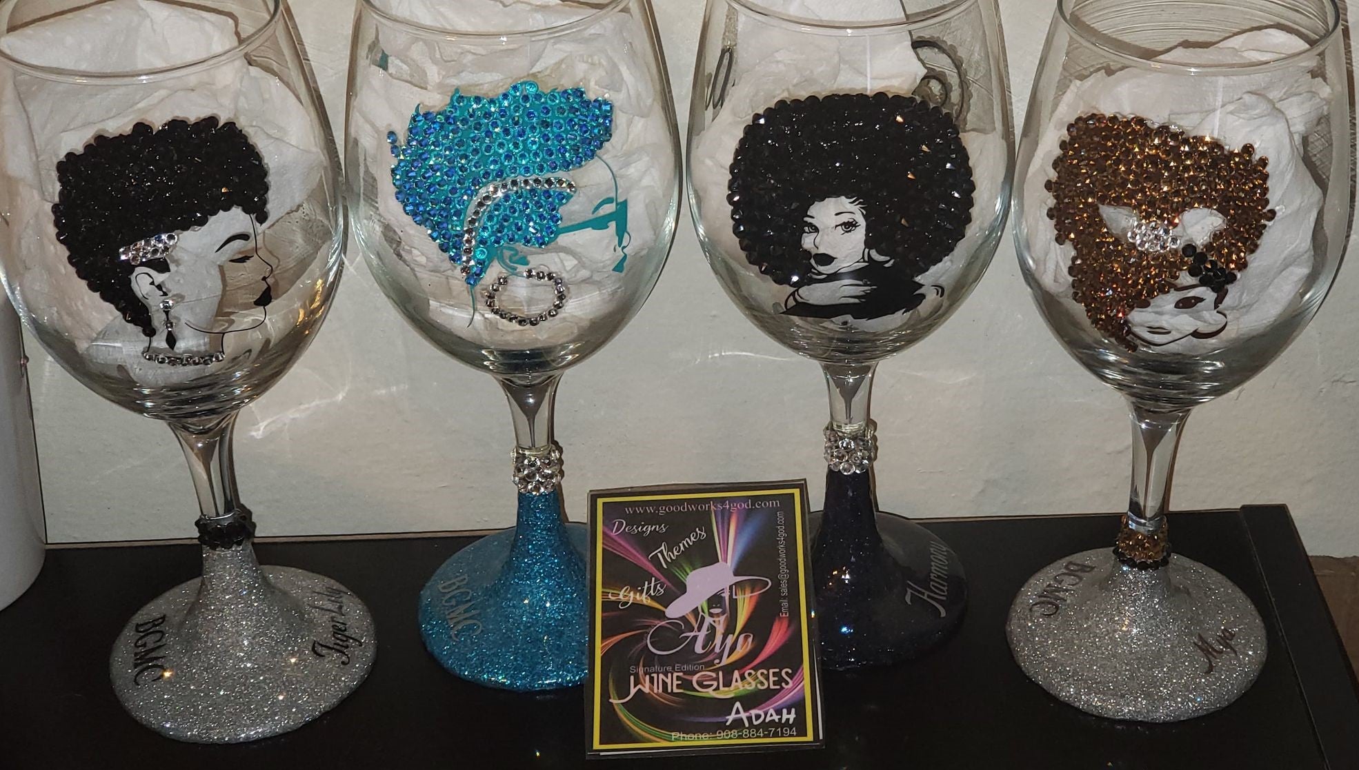 Black Girl Magic Wine Glass & Cup Collection – Good Works 4 GOD
