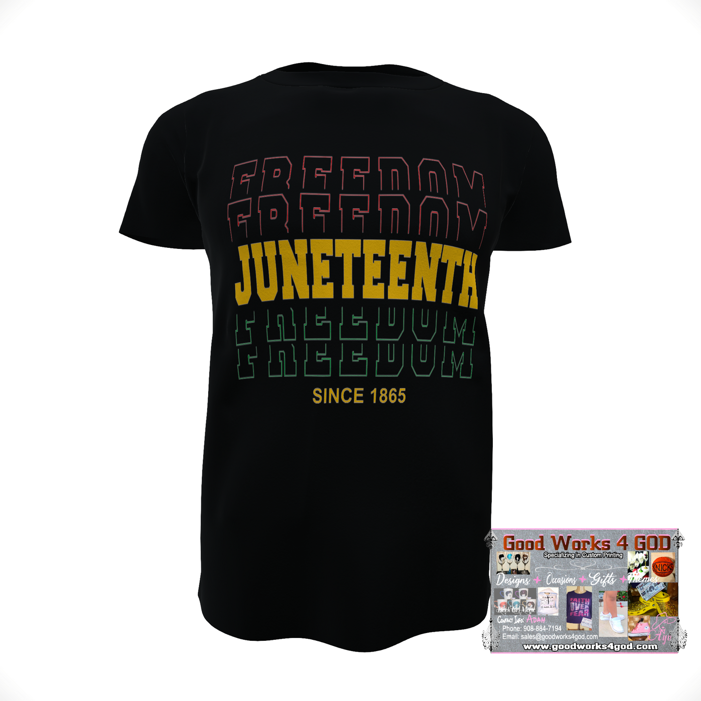 FREEDOM w Harriet Tubman Quote on back