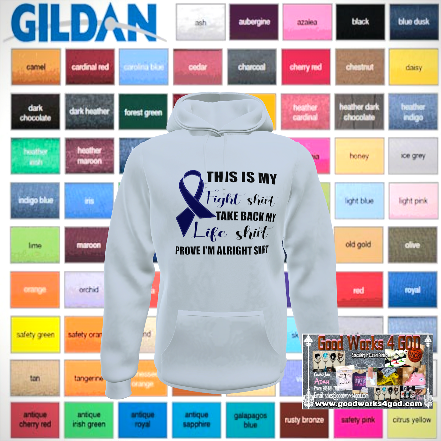 This Is My Fight Shirt w/ribbon