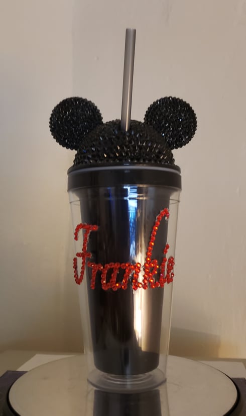 Rhinestone Mickey Ears Tumbler