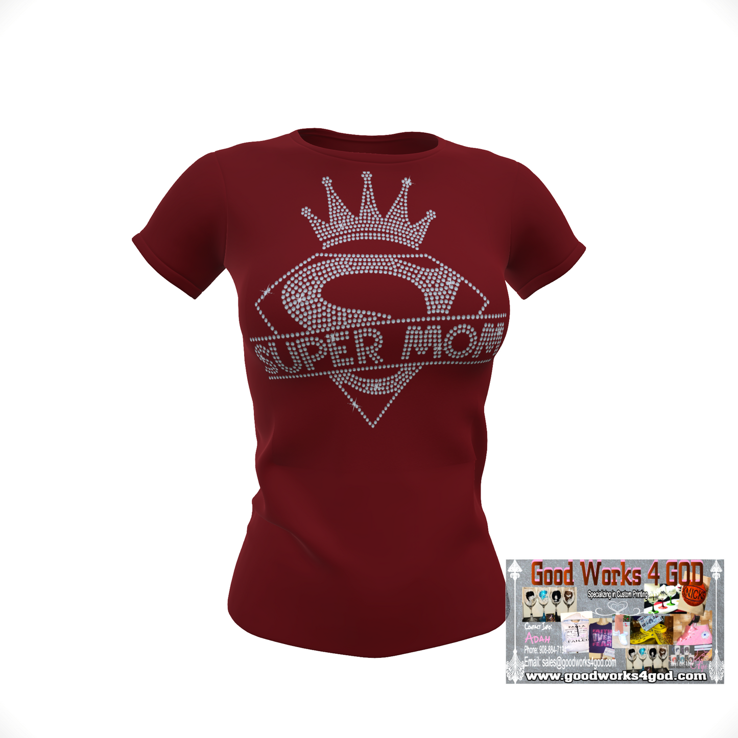 SuperMom Rhinestone