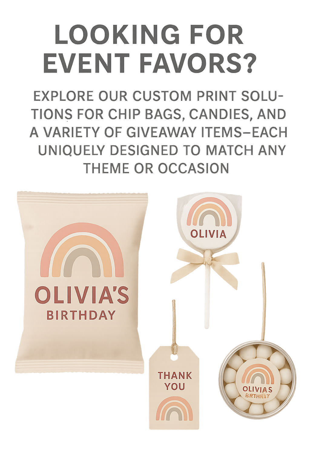 Corporate Event Favors & Print Solutions