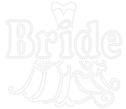 Bride Dress Rhinestone Transfer
