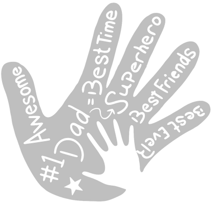 Father and Child Handprint