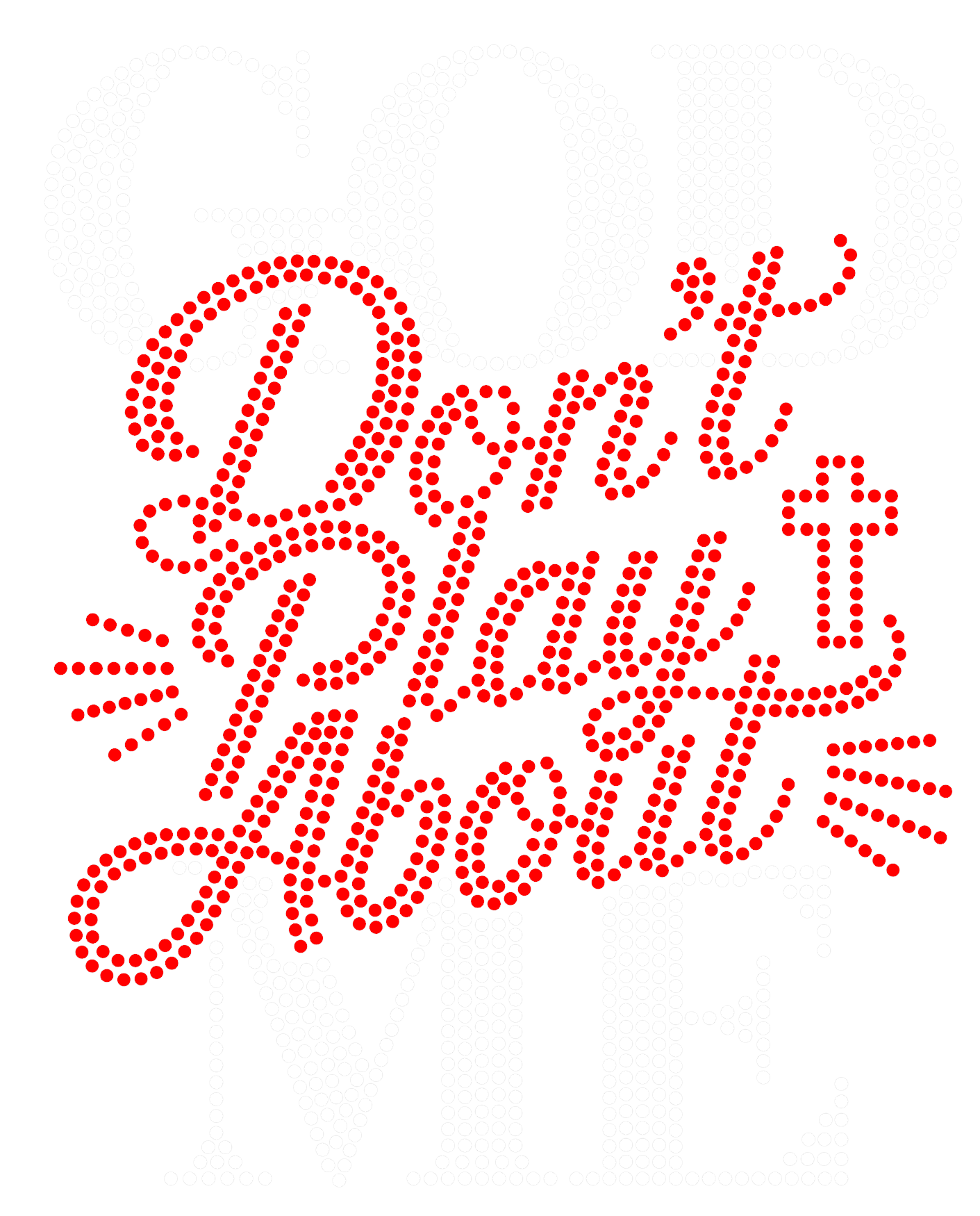 God Don't Play About Me Rhinestones