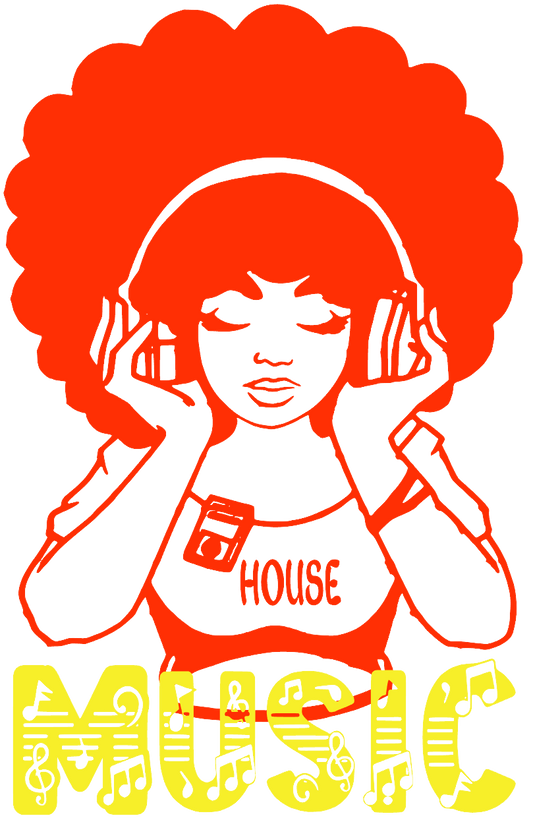 HOUSE Music Girl Tshirt