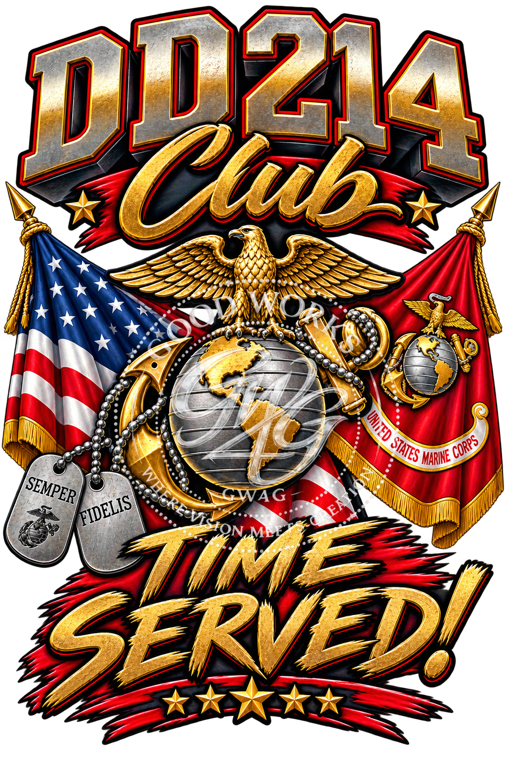 DD214 Club Time Served! – Marines Veteran PNG