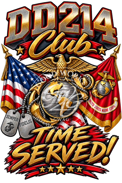 DD214 CLUB – Complete Military Branch Digital Design Bundle