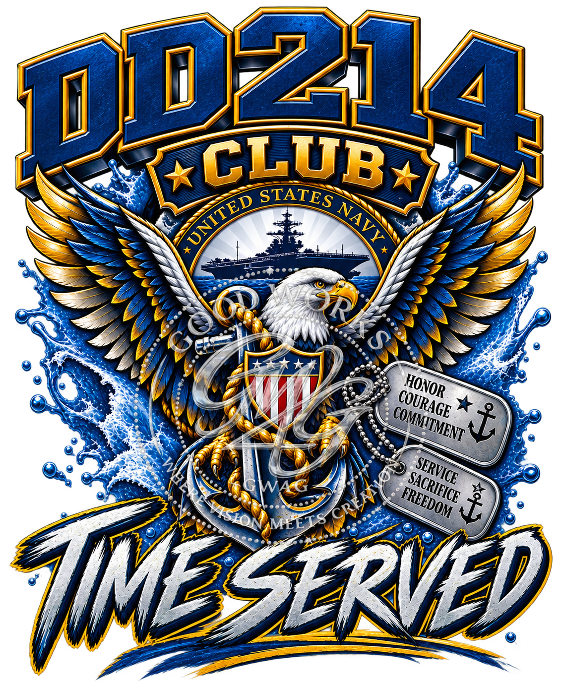 DD214 Club Time Served! – Navy Veteran PNG