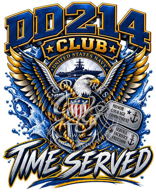 DD214 Club Time Served! – Navy Veteran PNG