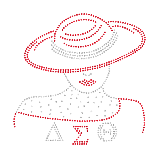 Delta Woman Rhinestone Transfer