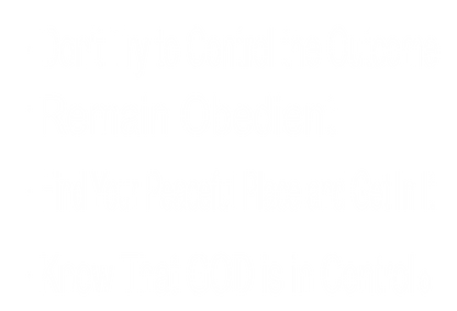 Trust God with the Process