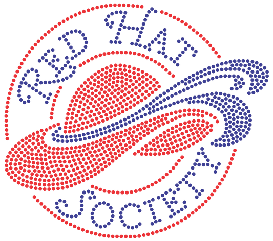 Red Hat Society Rhinestone Transfer
