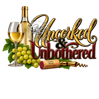 Uncorked & Unbothered – 3 Design Wine PNG Bundle