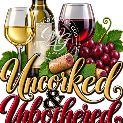 Uncorked & Unbothered – 3 Design Wine PNG Bundle