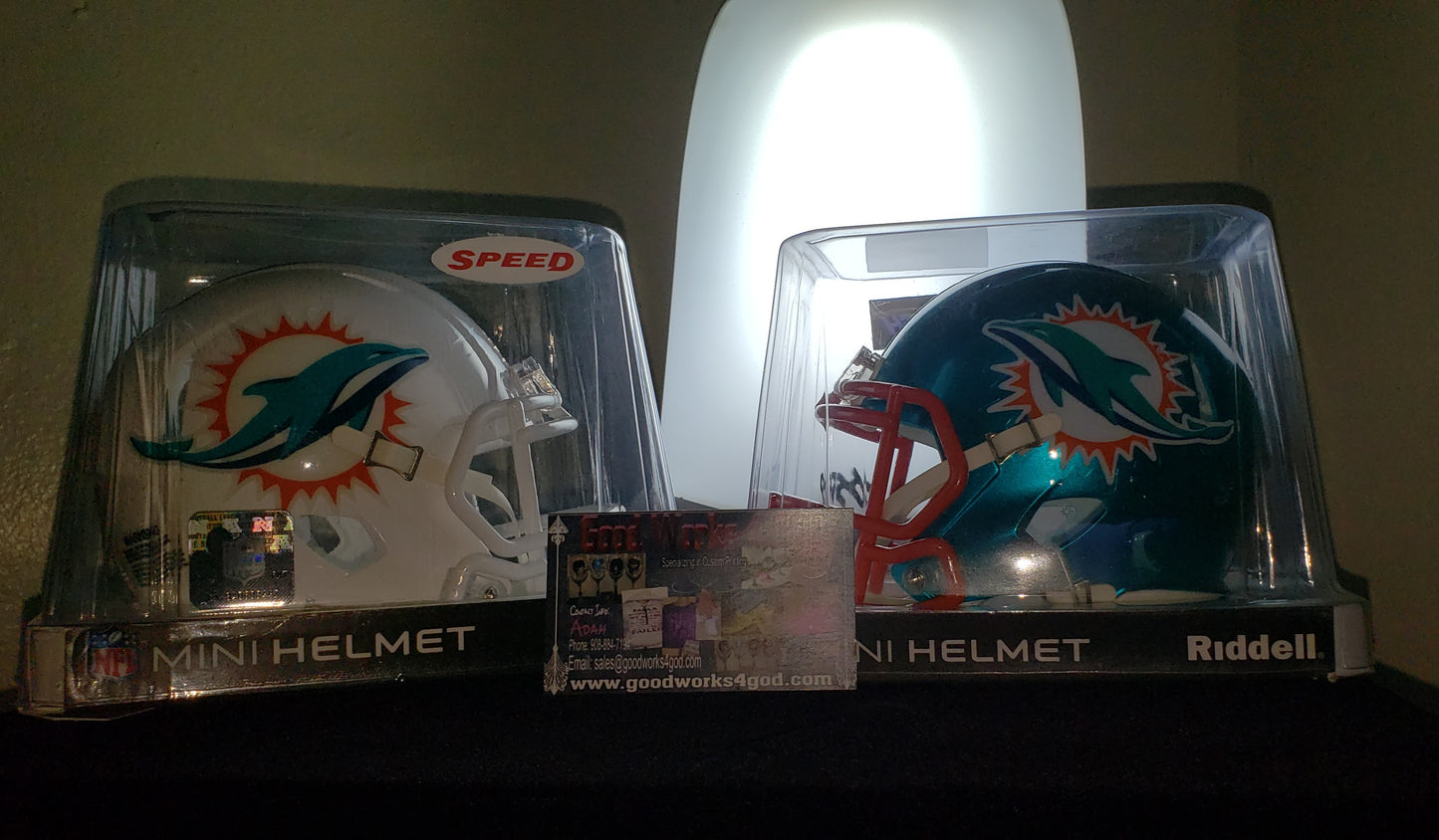 Rhinestone Miniature Football Helmets