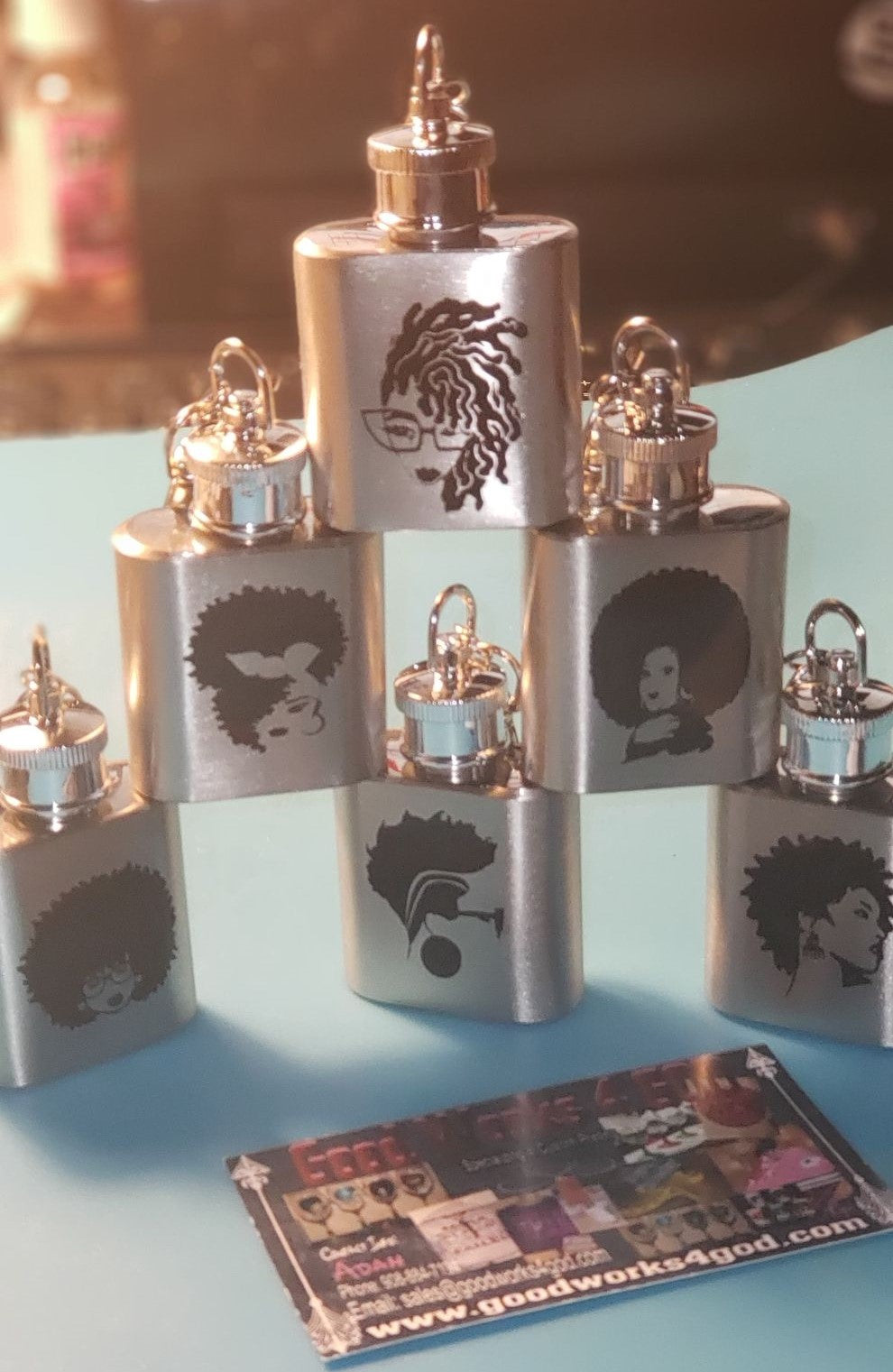 Keychain Flask (Min qty 6)