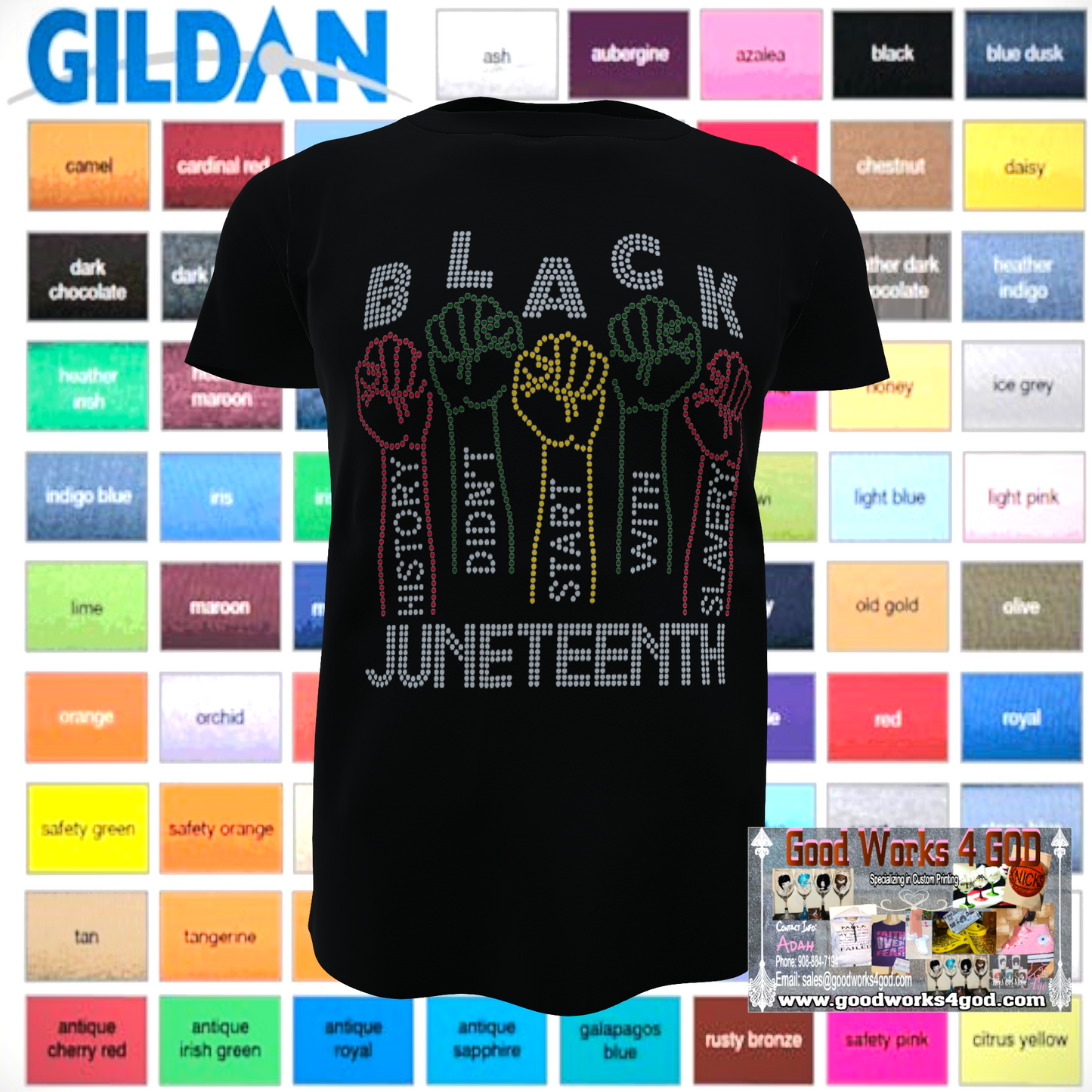 Black History Didn't Start with Slavery Juneteenth Rhinestone