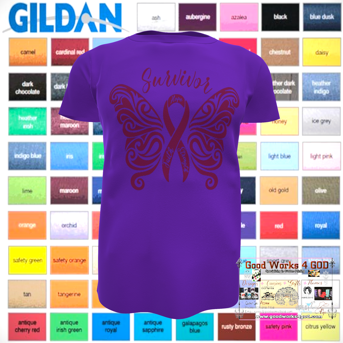 Cancer Survivor Butterfly Ribbon