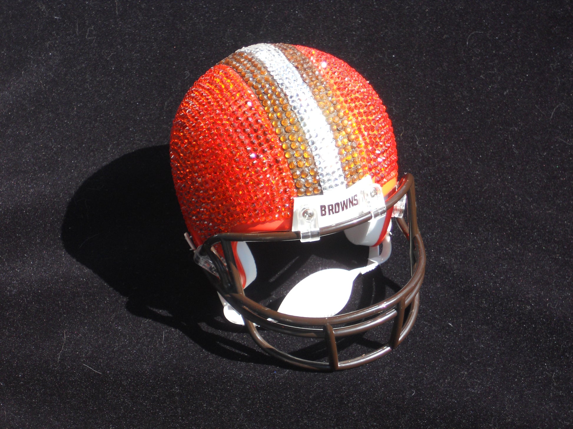 5x5 football helmet Rhinestone Miniature Football Helmets – Good Works 4 GOD