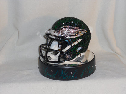 Rhinestone Miniature Football Helmets