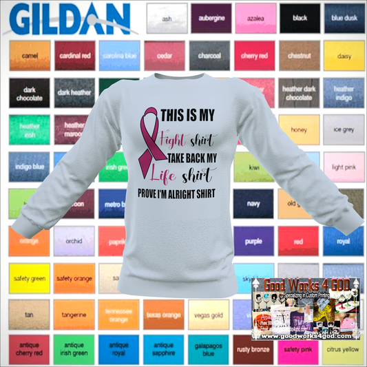 This Is My Fight Shirt w/ribbon