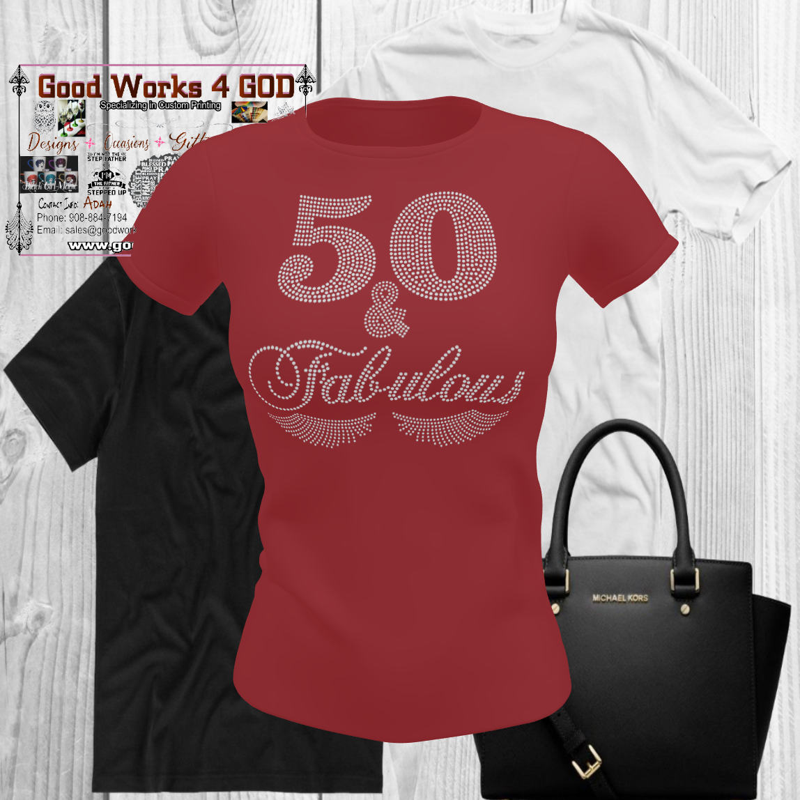 50 & Fabulous Rhinestone