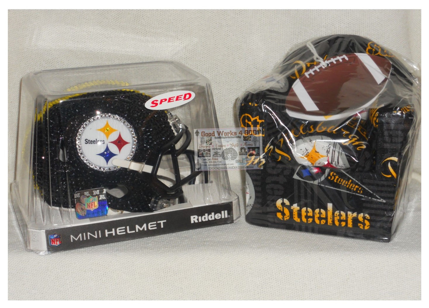 Rhinestone Miniature Football Helmets